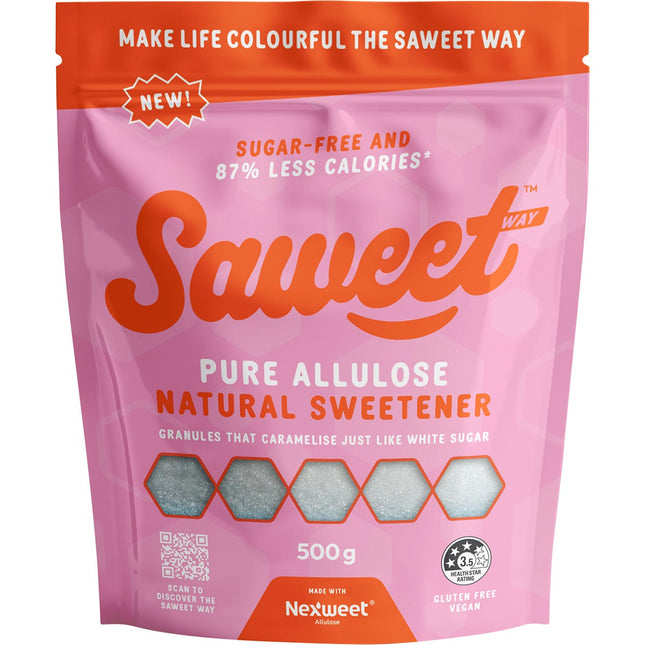 SAWEET WAY Pure Allulose Natural Sweetener Granules 500g | Baking Ingredient