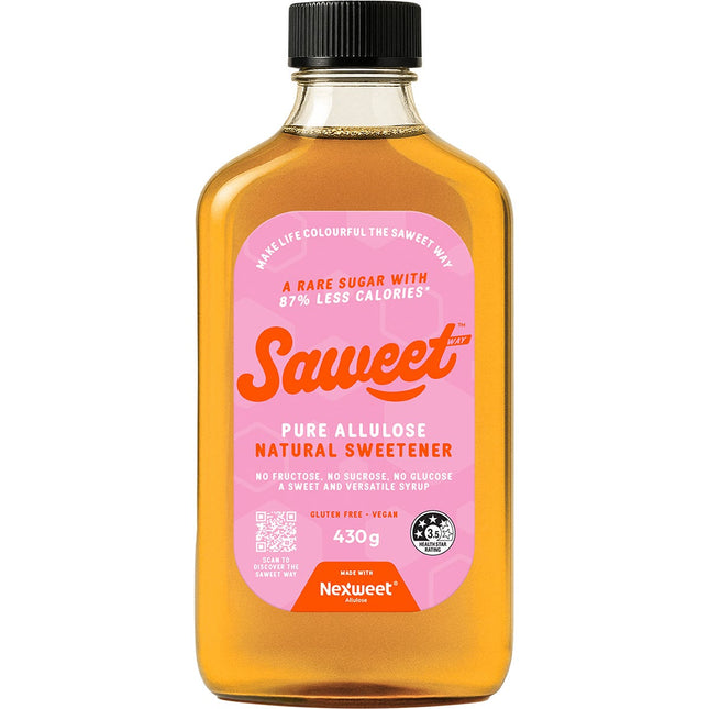 SAWEET WAY Pure Allulose Natural Sweetener Syrup 430g | Baking Ingredient