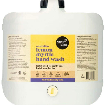 SIMPLY CLEAN HAND SOAP LEMON MYRTLE 15L