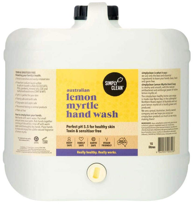 SIMPLY CLEAN HAND SOAP LEMON MYRTLE 15L