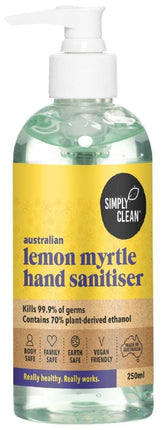 SIMPLY CLEAN HAND SANITISER LEMON MYRTLE 250ML