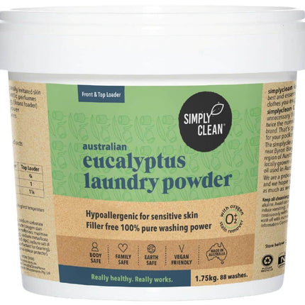 SIMPLY CLEAN LAUNDRY POWDER EUCALYPTUS 1.75KG