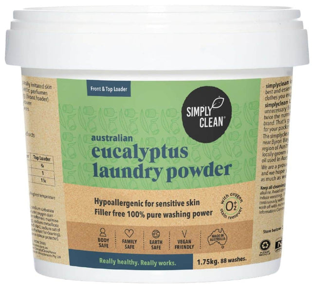 SIMPLY CLEAN LAUNDRY POWDER EUCALYPTUS 1.75KG