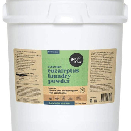 SIMPLY CLEAN LAUNDRY POWDER EUCALYPTUS 15KG