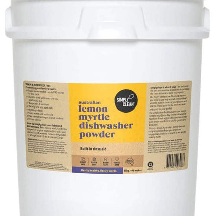 SIMPLY CLEAN DISHWASHER POWDER LEMON MYRTLE 15KG