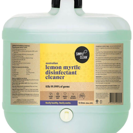 SIMPLY CLEAN DISINFECT.CLEANER LEMON MYRTLE 15L