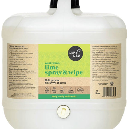 SIMPLY CLEAN SPRAY & WIPE LIME 15L