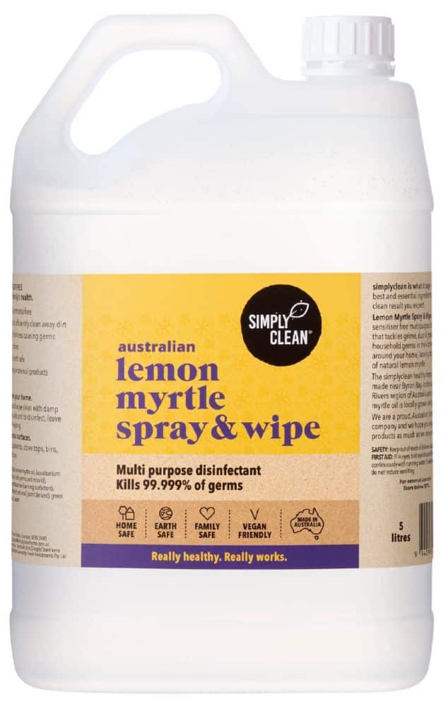 SIMPLY CLEAN SPRAY & WIPE LEMON MYRTLE 5L