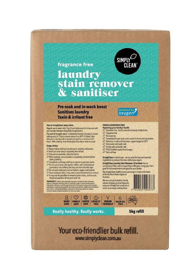 SIMPLY CLEAN LAUNDRY STAIN REMOVER FF 5KG BOX