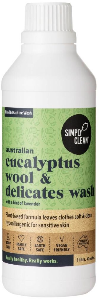 SIMPLY CLEAN WOOL&DELICATES WASH EUCALYPTUS 1L