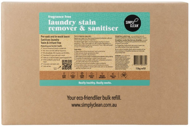 SIMPLYCLEAN LAUNDRY STAIN REMOVER FF 15KG