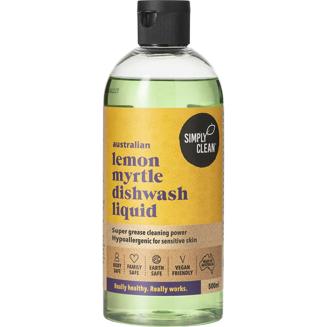 SIMPLY CLEAN Dishwash Liquid Lemon Myrtle 1L | Laundry Product