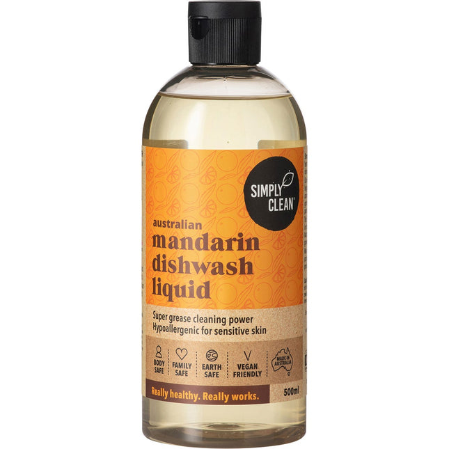 SIMPLY CLEAN Dishwash Liquid Mandarin 1L | Laundry Product