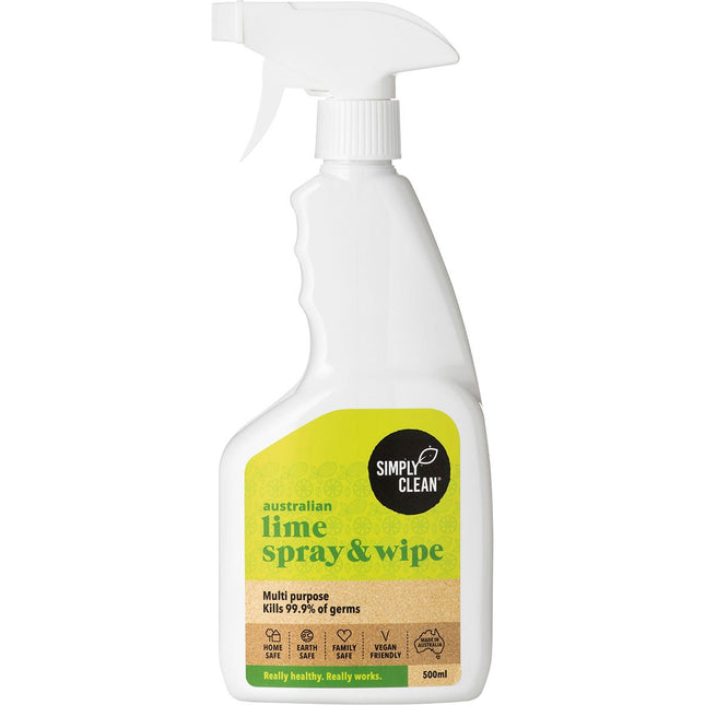 SIMPLY CLEAN Spray & Wipe Lime 500ml | Personal Wipe