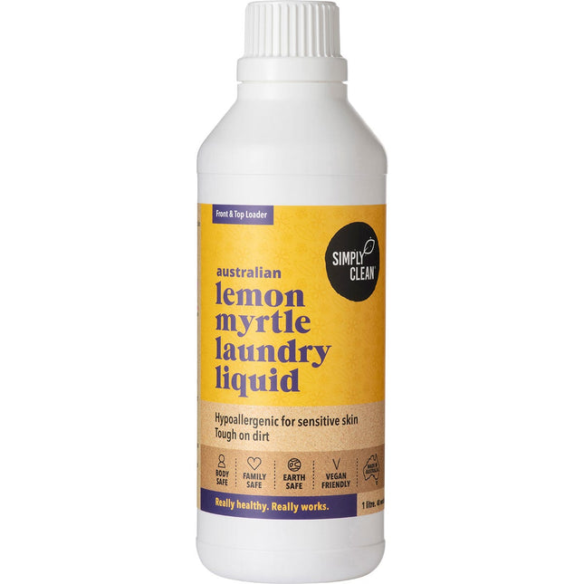 SIMPLY CLEAN Laundry Liquid Lemon Myrtle 1L | Laundry Product
