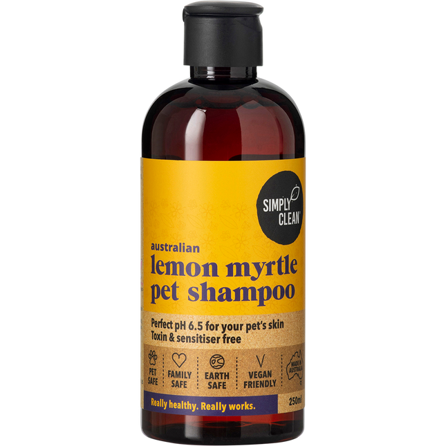 Simply Clean Pet Shampoo Lemon Myrtle 250ml