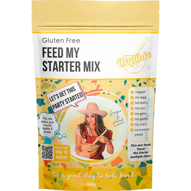 SOURDOUGH MUMMA Feed My Starter Mix Gluten Free 500g | Baking Ingredient