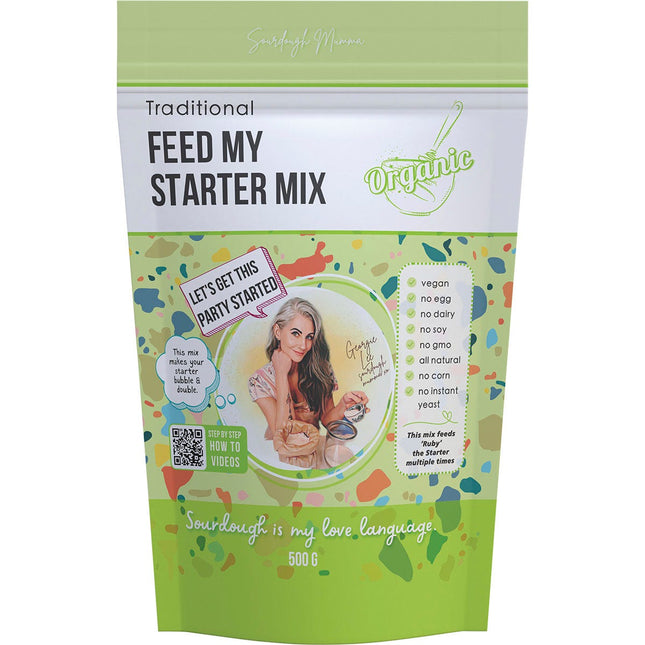 SOURDOUGH MUMMA Feed My Starter Mix Traditional 500g | Cleaning Spray