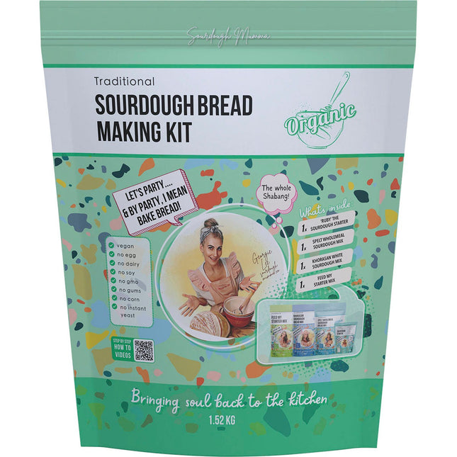 SOURDOUGH MUMMA Sourdough Bread Making Kit Traditional 1.52kg | Nuts & Seeds