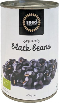SEED ORGANIC BLACK BEANS 400G