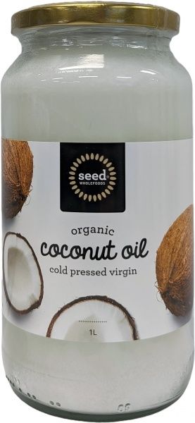 SEED ORGANIC COCONUT OIL COLD PRESSED VIRGIN 1L