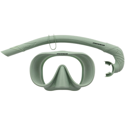 Mirage SUNSETS Adult Mask & Snorkel Set - Pale Pistachio