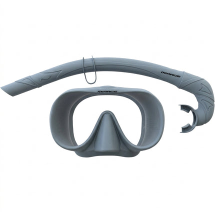 Mirage SUNSETS Adult Mask & Snorkel Set - Steel Blue