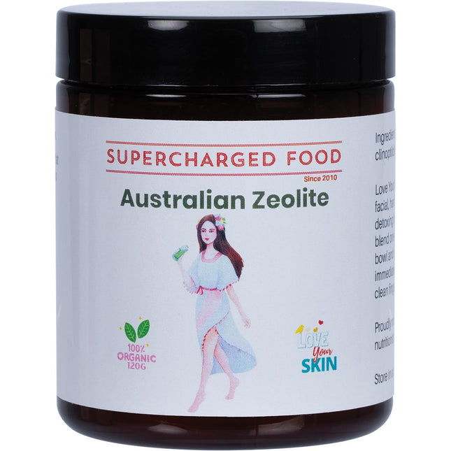 SUPERCHARGED FOOD Australian Zeolite Powder 120g | Health Supplement
