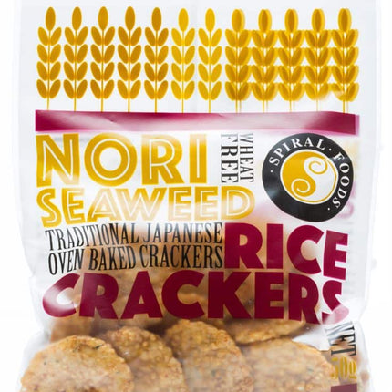 SPIRAL CRUNCHY NORI RICE CRACKERS G/F 50G