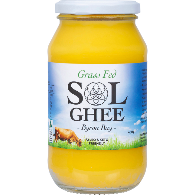 Sol Organics Grass Fed Ghee 450g