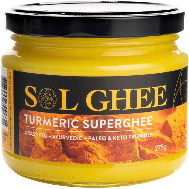 SOL ORGANICS Turmeric Super Ghee 275g | Cooking Oil