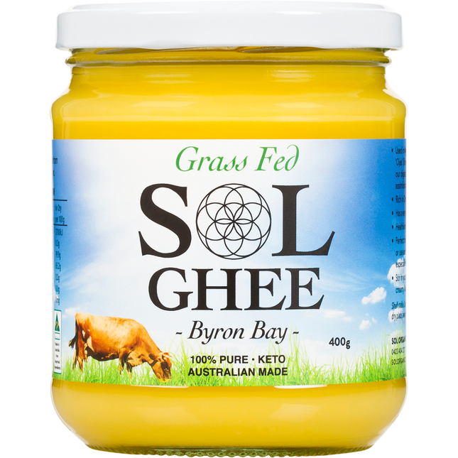 Sol Organics Grass Fed Ghee 400g