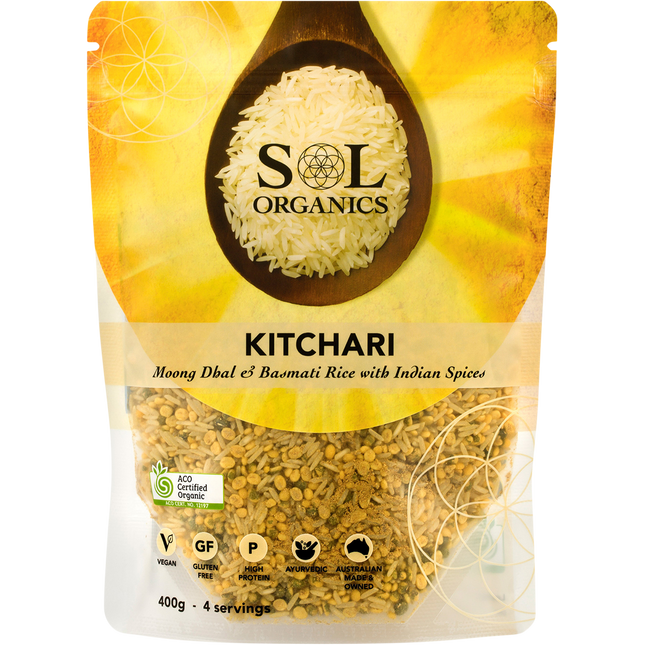 Sol Organics Kitchari Moong Dhal & Basmati Rice Mix 400g