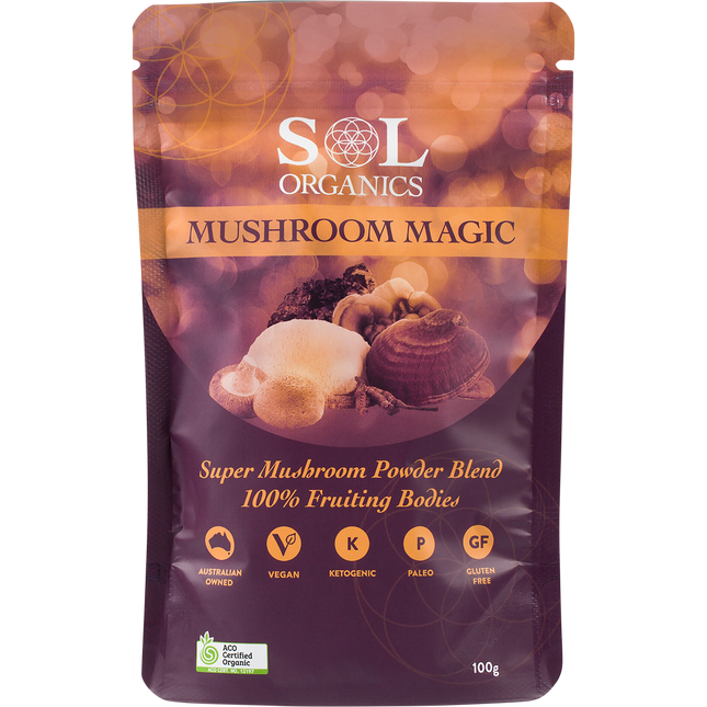 Sol Organics Mushroom Magic Super Mushroom Powder Blend 100g