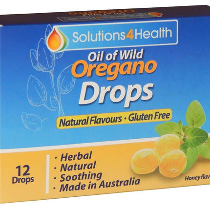SOLUTIONS 4 HEALTH OIL OF WILD OREGANO LOZENGES 12PK
