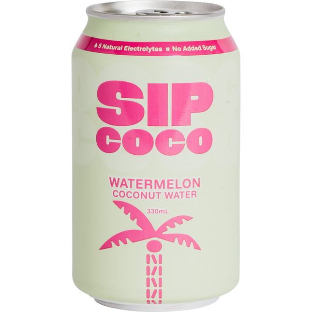 SIP COCO Watermelon Coconut Water Can 12 x 330ml