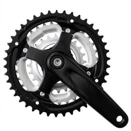 Stronglight 170mm x 24/34/43T MTB Chainwheel Set - Argos, Silver Middle & Inner Chain Ring, Black (3 x 9)
