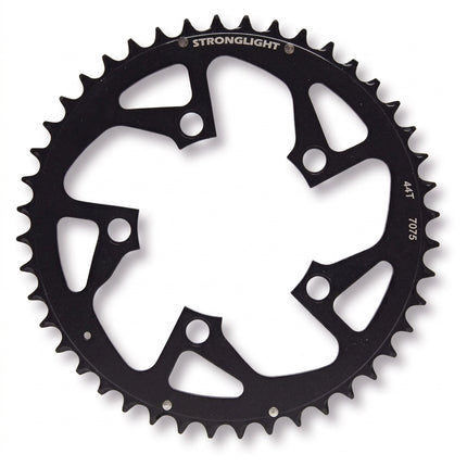 CHAINRING - MTB "STRONGLIGHT", 44T, 7075 CNC Black - 94mm BCD, 5 Hole for 9 Spd
