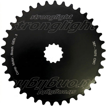 Stronglight E-BIKE Chainring, COMP. BOSCH - Direct Mount 3rd GENERATION - 7075-T6, BLACK, 38T, a, - 262580