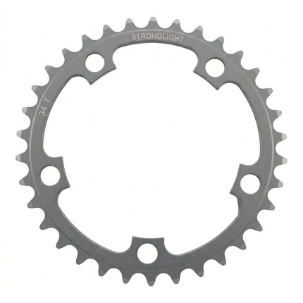 CHAINRING - ROAD "STRONGLIGHT", 36T, 5083 Silver - 110mm BCD, 5 Hole for 9/10 Spd