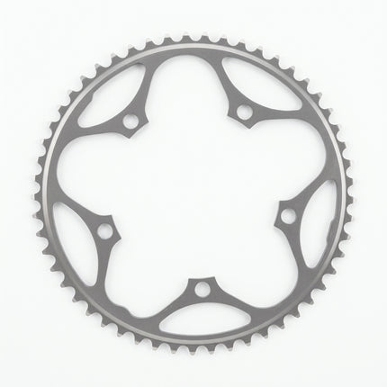 Stronglight ROAD CHAINRING, STANDARD TYPE S - 5083 SILVER, 9/10 speed, 130 BCD Outer.53T, 5 arms, A, CHAINRING - 267030 (Does NOT have Pickup Points)