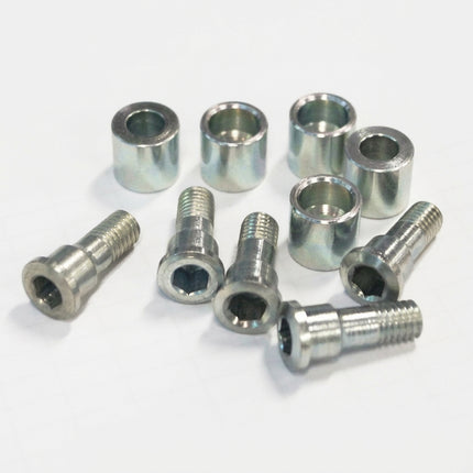 Stronglight Chainring Bolt Kits, STRONGSCREW TO ASSEMBLE HOLDER STEEL SILVER