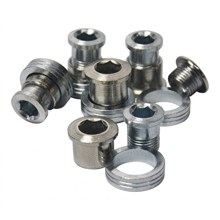 Stronglight Chainring Bolt Kits, STRONGSCREW FOR TRIPLE MESSENGER (5 ARMS) STEEL & ALU SILVER