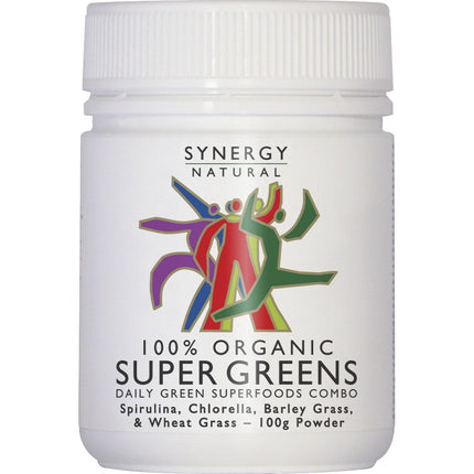 SYNERGY NATURAL Super Greens Powder 100g | Superfood Powder