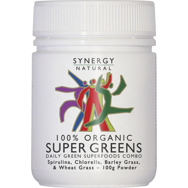 SYNERGY NATURAL Super Greens Powder 100g | Superfood Powder