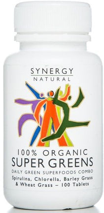 SYNERGY NATURAL SUPER GREENS ORGANIC 100T
