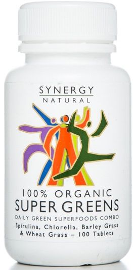 SYNERGY NATURAL SUPER GREENS ORGANIC 100T