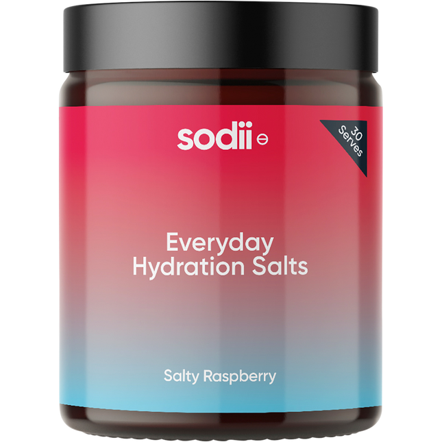Sodii Everyday Hydration Salts Salty Raspberry 185g