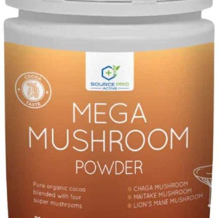 SOURCE PRO ACTIVE MEGA MUSHROOM POWDER 90G DEC24