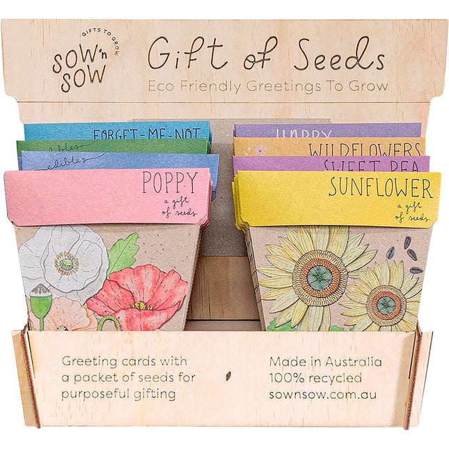 Sow 'n Sow - Gift of Seeds Counter Display Includes Stock